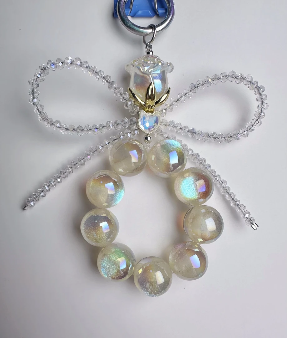 海蒂猫眼珠手机链车挂女款手工diy短款创意ins个性网红炫彩防丢