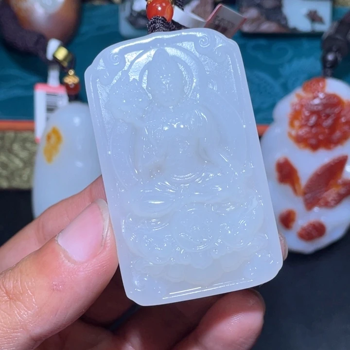 和田玉未镶嵌颈饰J