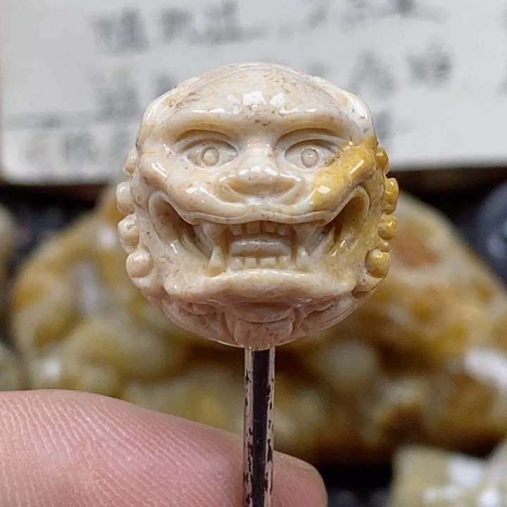 颈饰未镶嵌硅化珊瑚（珊瑚玉）