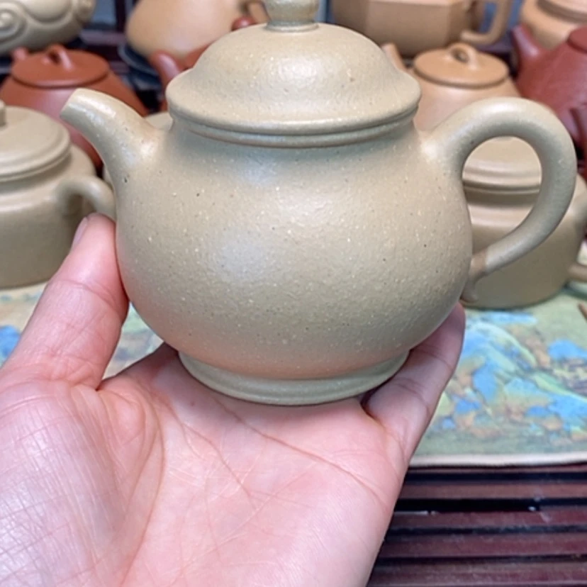 【闪购商品】紫砂茶壶梨皮绿泥半手工