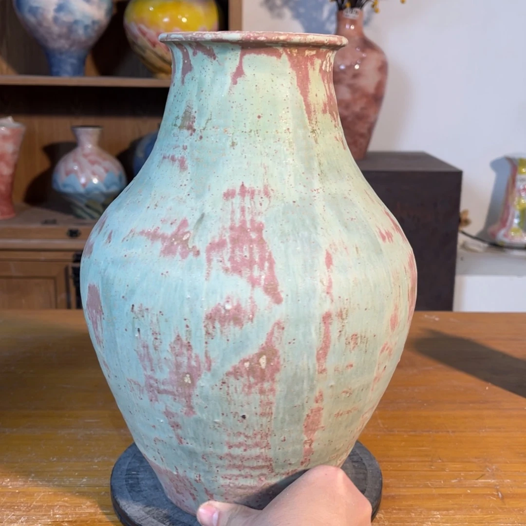 摆件陶景德镇陶瓷高31内口9