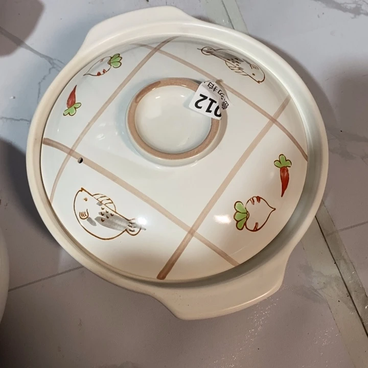 瓷片口径27厘米大砂锅