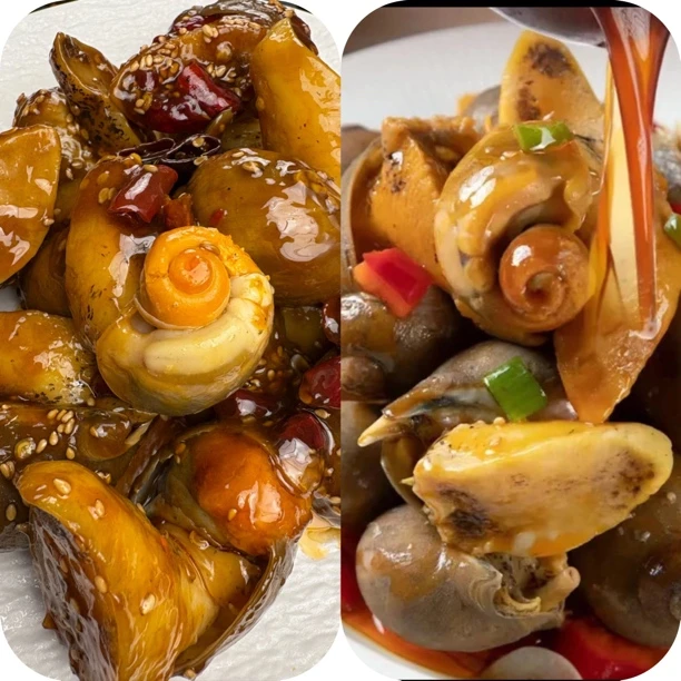 辣炒/捞汁大鲍螺老婆脚500g*1桶/2桶 大连顺丰包邮冷冻即食