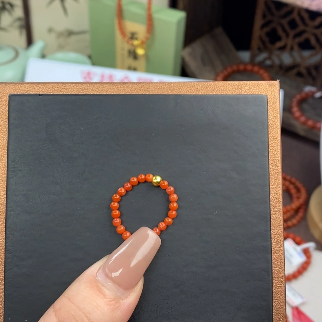 南红玛瑙未镶嵌手链