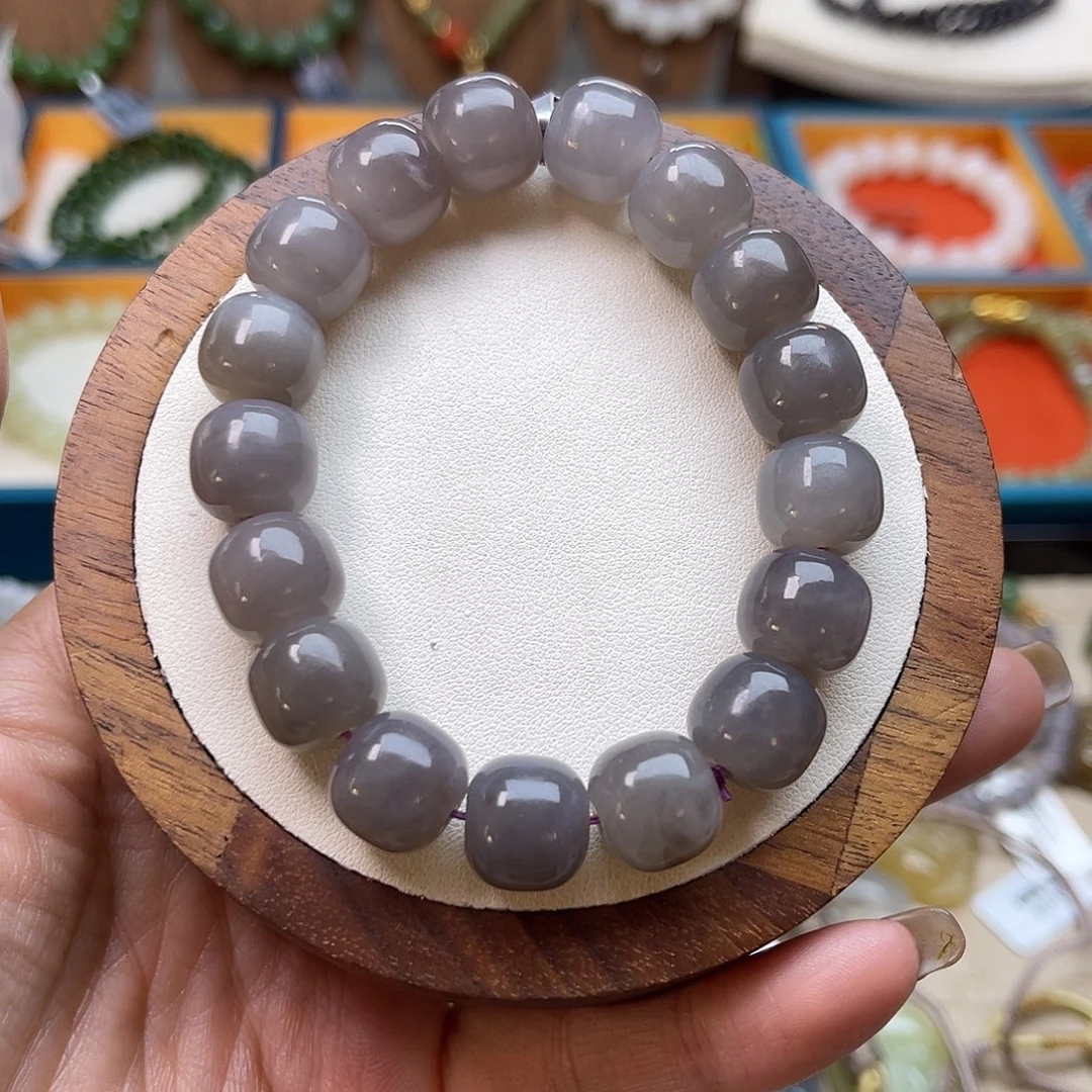 和田玉未镶嵌手串A41卡12