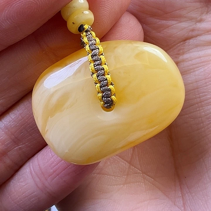 蜜蜡颈饰未镶嵌蜜蜡