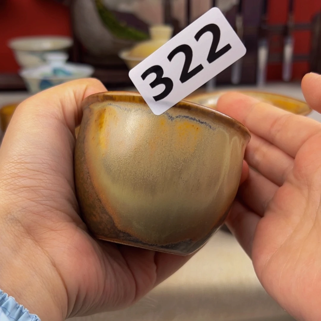 杯子迎*纯手工柴烧主人杯