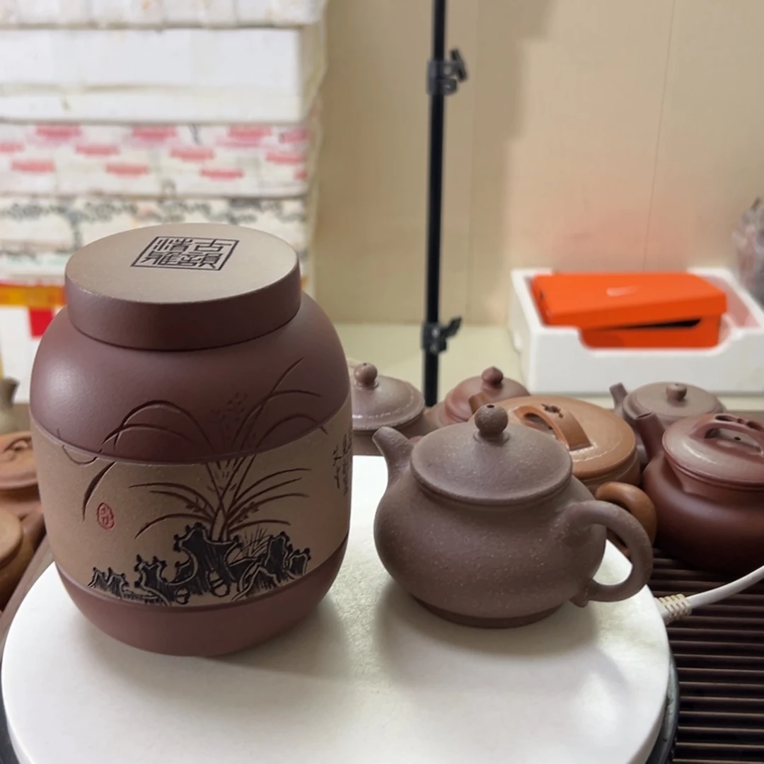 紫砂茶壶五彩段泥潘壶160