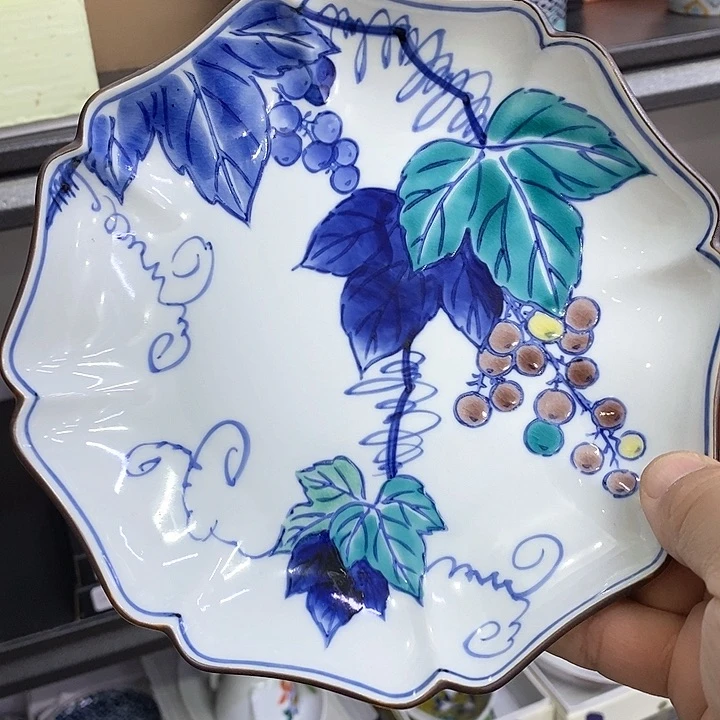 摆件进口瓷器九谷