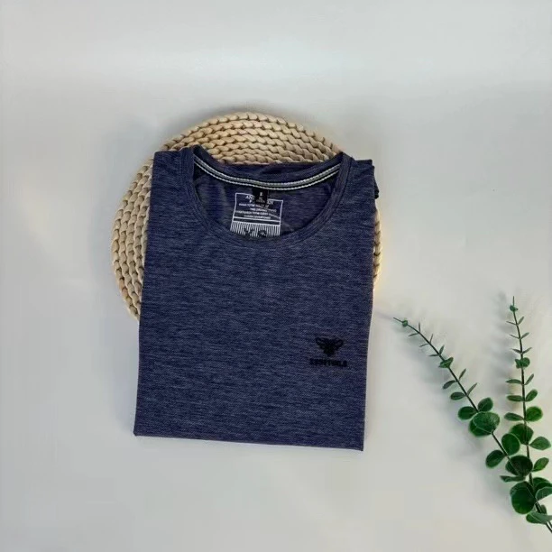 （雪花蓝色速干男士短袖）夏季常规通用圆领短袖T恤舒适透气