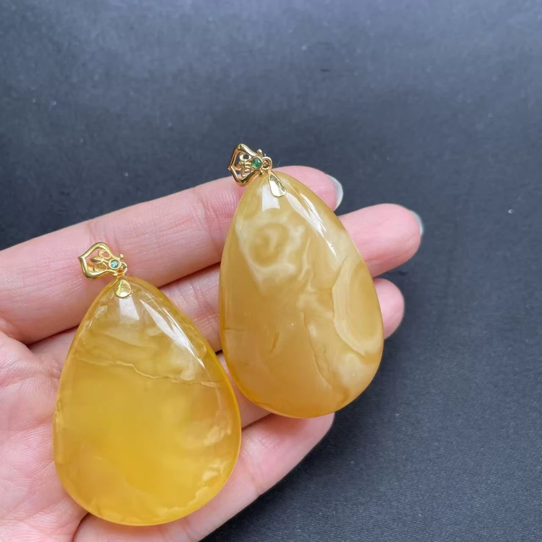 【玉经纶】-31315-蜜蜡吊坠-多样性发货其一