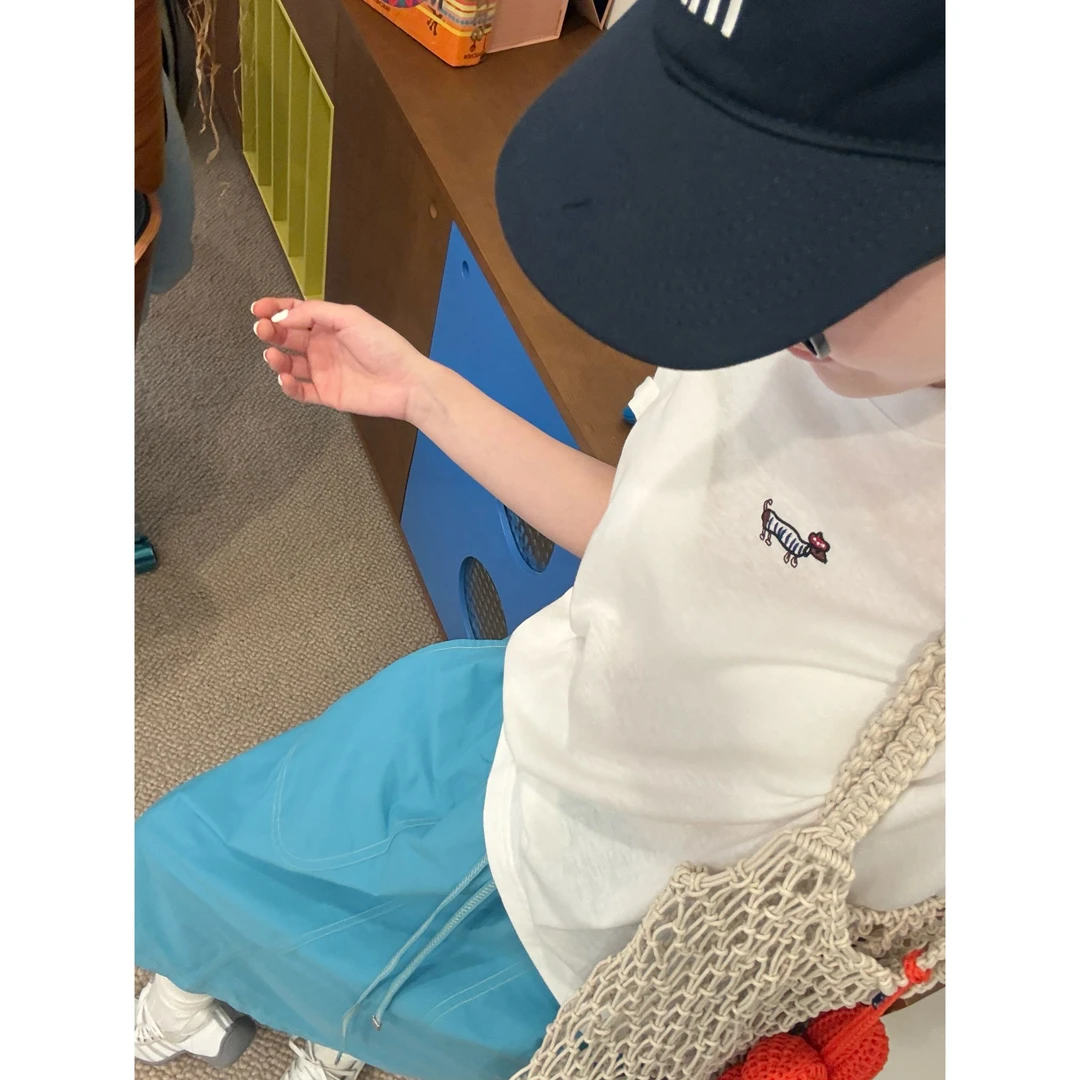 【腊肠小狗T】设计感腊肠刺绣T恤 J25DX195