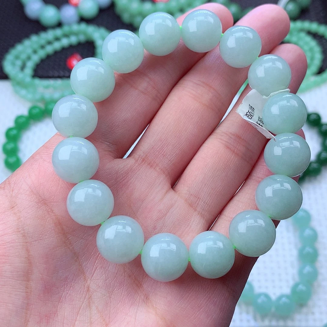 翡翠未镶嵌毛衣链卡13