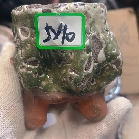 红陶粗陶花盆手工