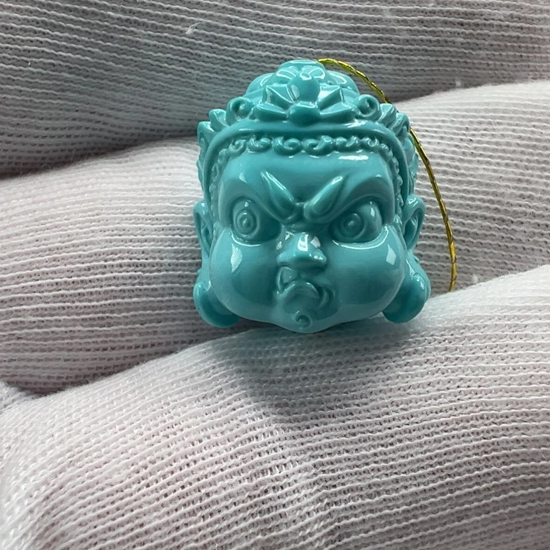 绿松石未镶嵌不动明王