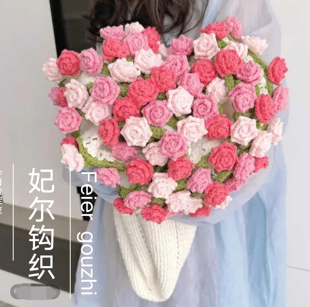 时尚DIY编织材料包七夕情人节礼物99朵玫瑰材料包百搭