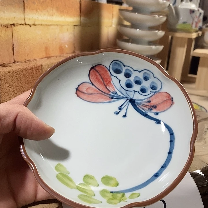 微瑕 景德镇手绘高温釉下彩