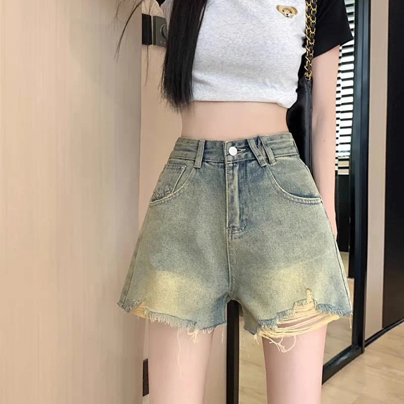 【5323#短裤40cm】显瘦牛仔短裤