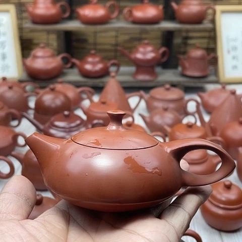 …***…潮州朱泥手拉壶玉兔壶