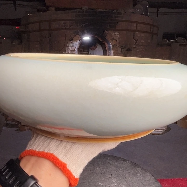 牛家钧窑牛自恒老师钧瓷笔洗