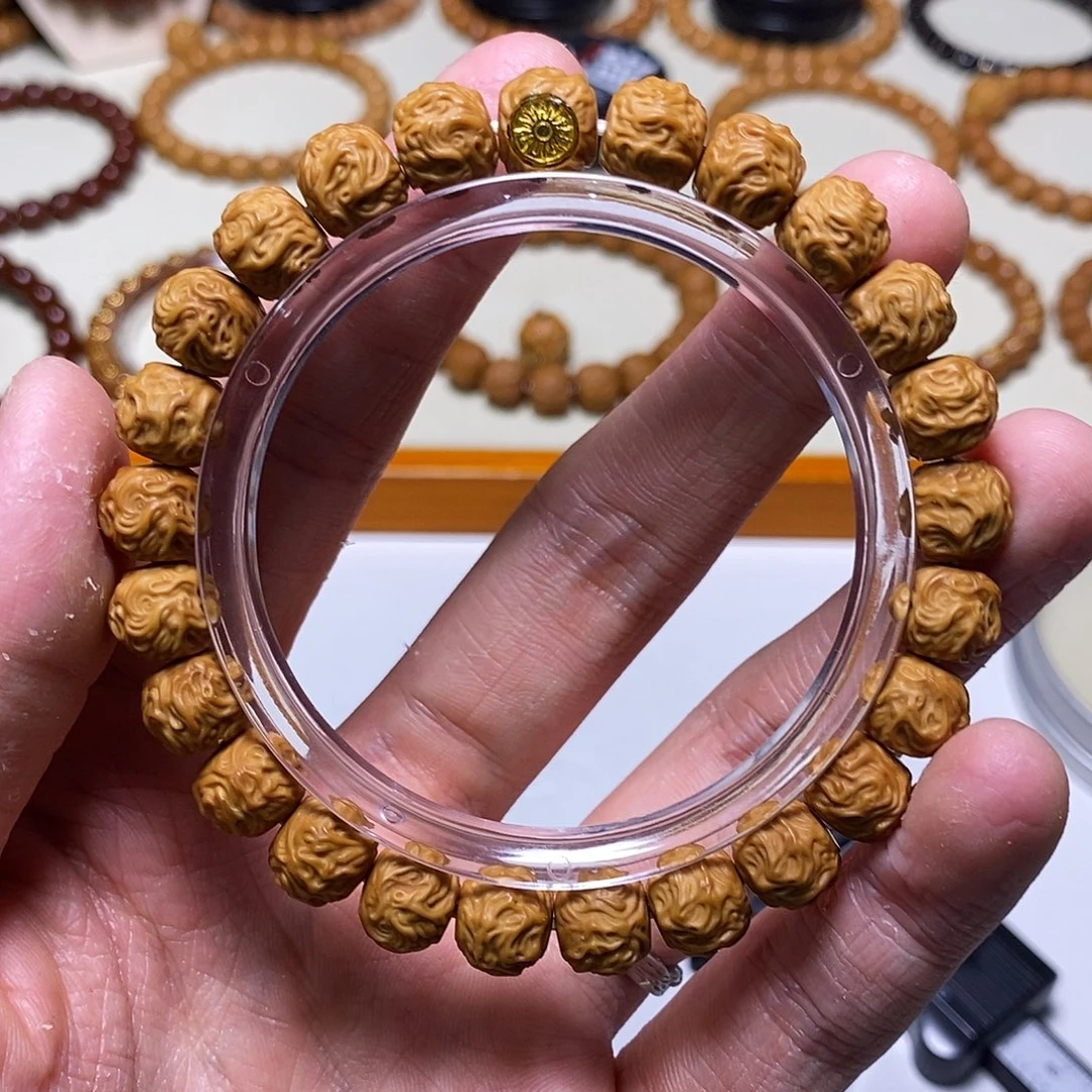 猴头核桃手串全品单标款游龙 尺寸10左右 馒头料