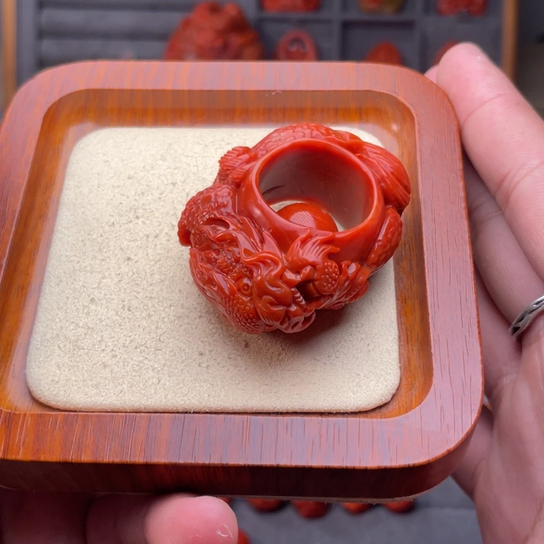 阳***力南红玛瑙未镶嵌配饰内径卡22mm