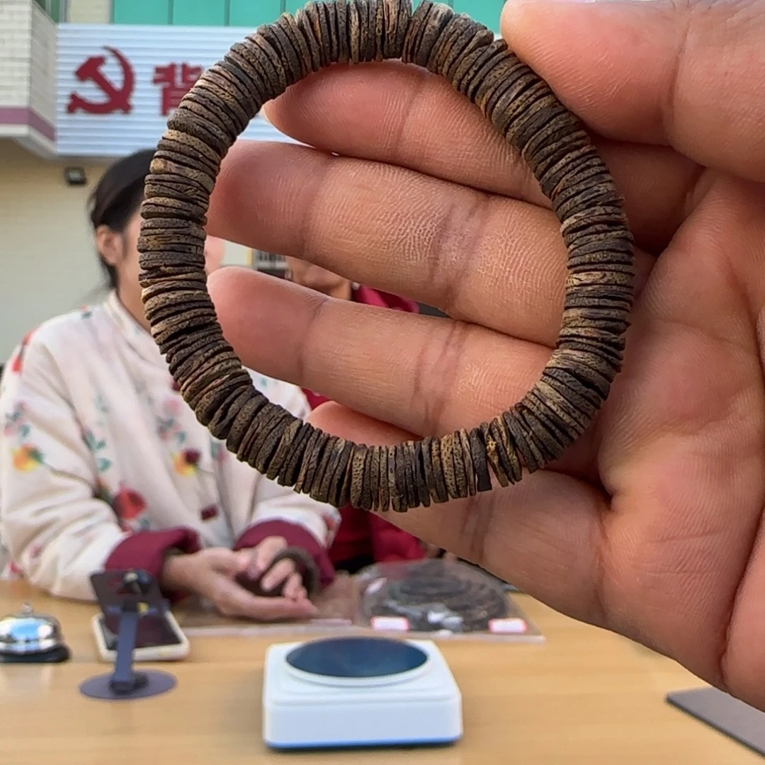 手串沉香棋楠沉水片珠8mm9克多样性发一SJ-8P9-A1229