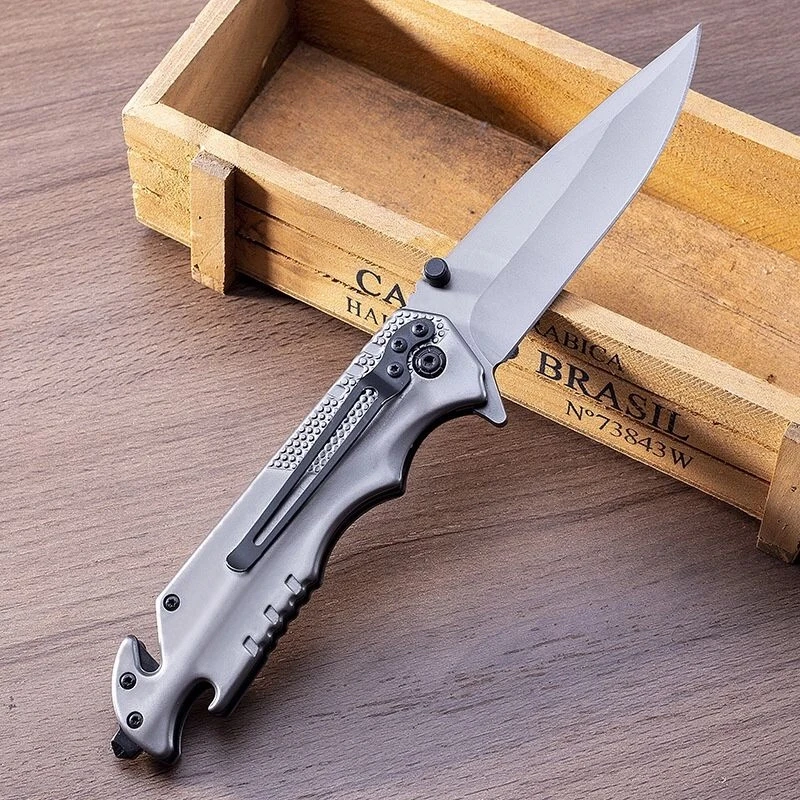 勃朗宁伸缩折叠刀削铁如泥野外生存户外锋利折刀多功能便携小刀