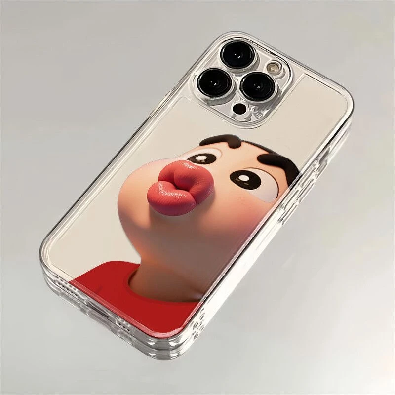 嘟嘴蜡笔小新适用iphone16手机壳苹果15华为pura70软vivo小米oppo