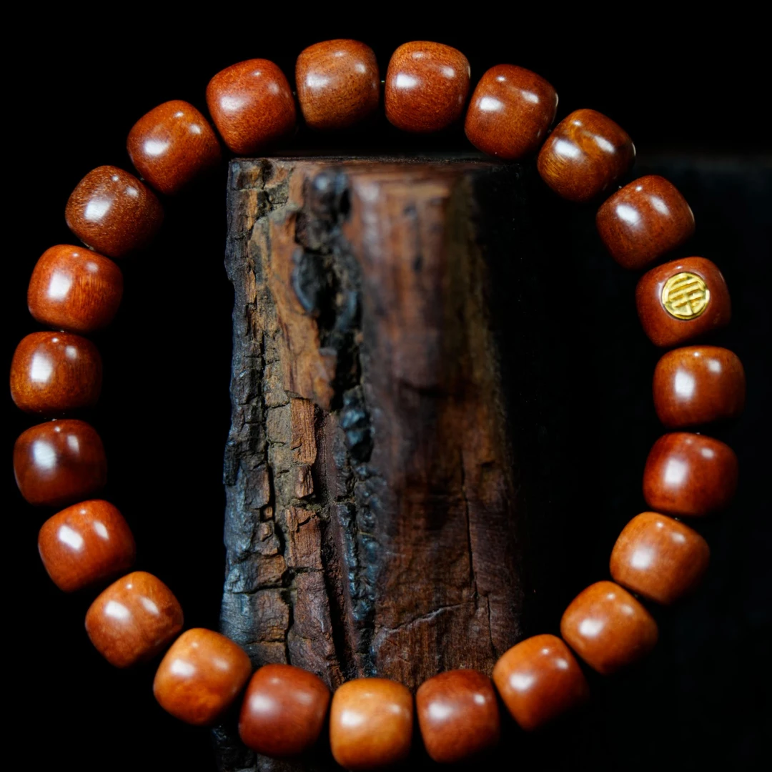 「尊宝造物」9*8mm老型珠手串 天然雷击枣木 多样性发一