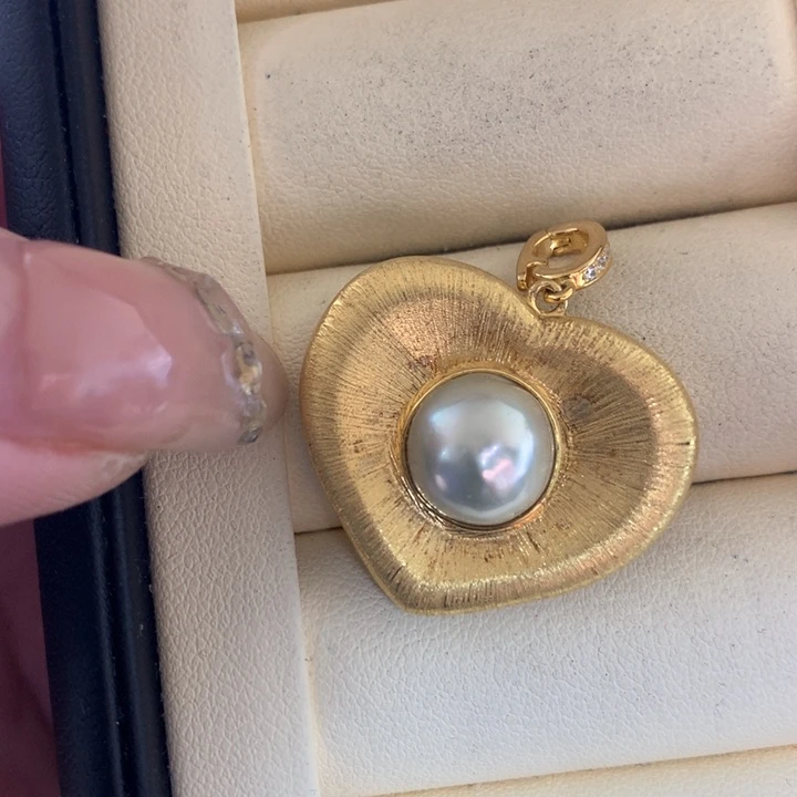 颈饰银S925镶嵌海水珍珠