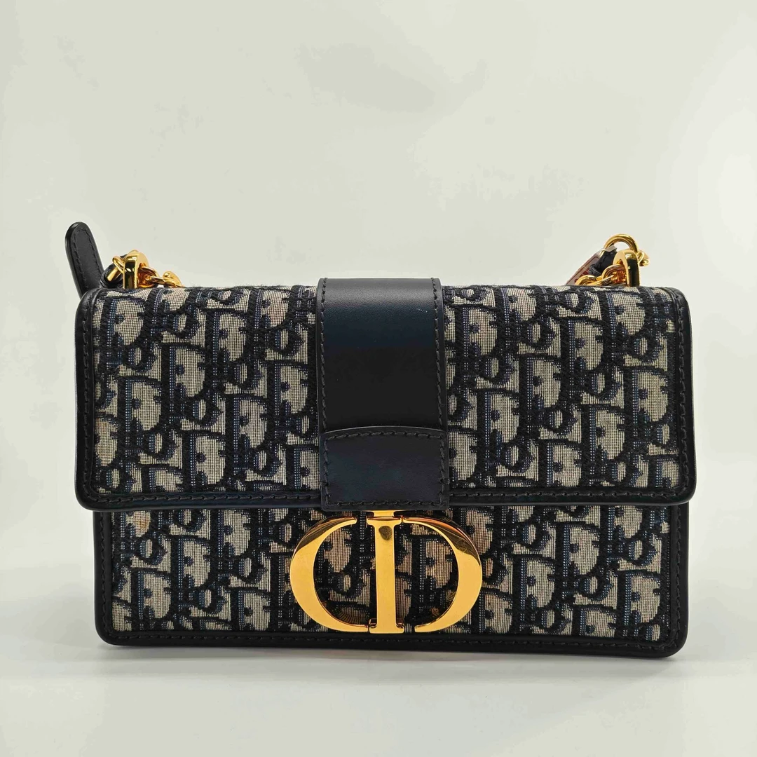 95新 DIOR/迪奥 迪奥蒙田30中号链条款经典老花单肩斜跨包