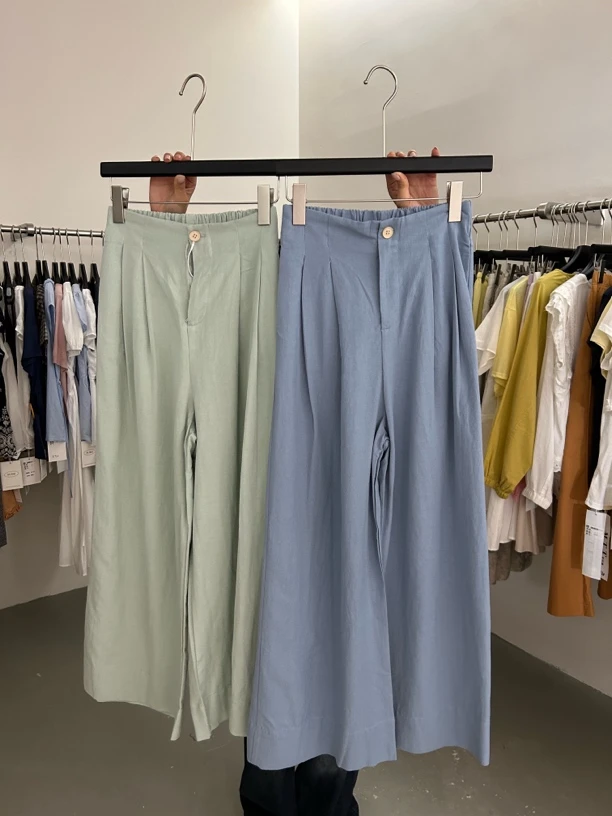 08417 L裤长96 简约时尚百搭阔腿裤