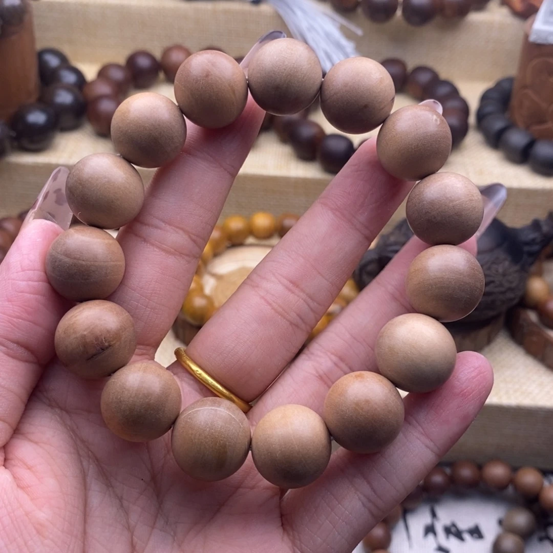 檀香木手串/手链1.5，奶香，x瑕疵