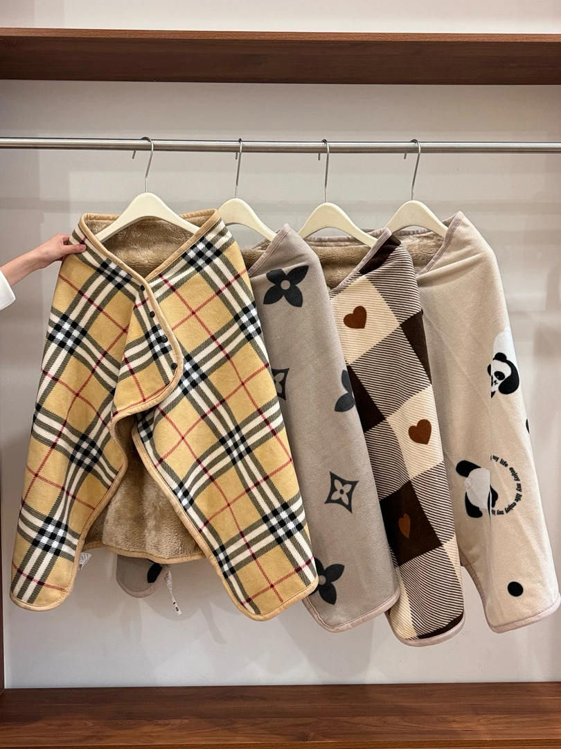 抢 可做浴巾 正品A类 多功能披肩毯 空调毯  午睡毯 盖毯