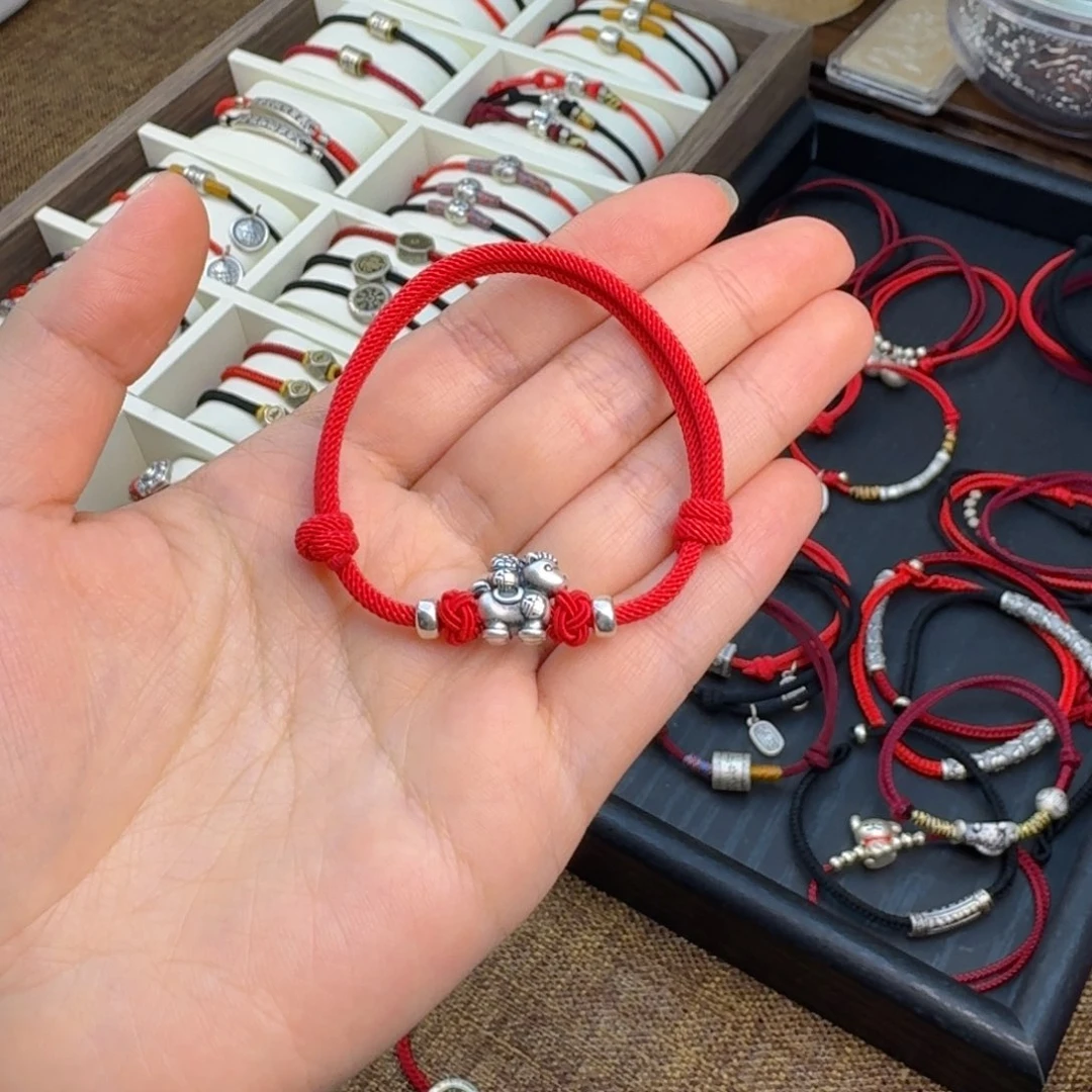 足银布艺福袋银马