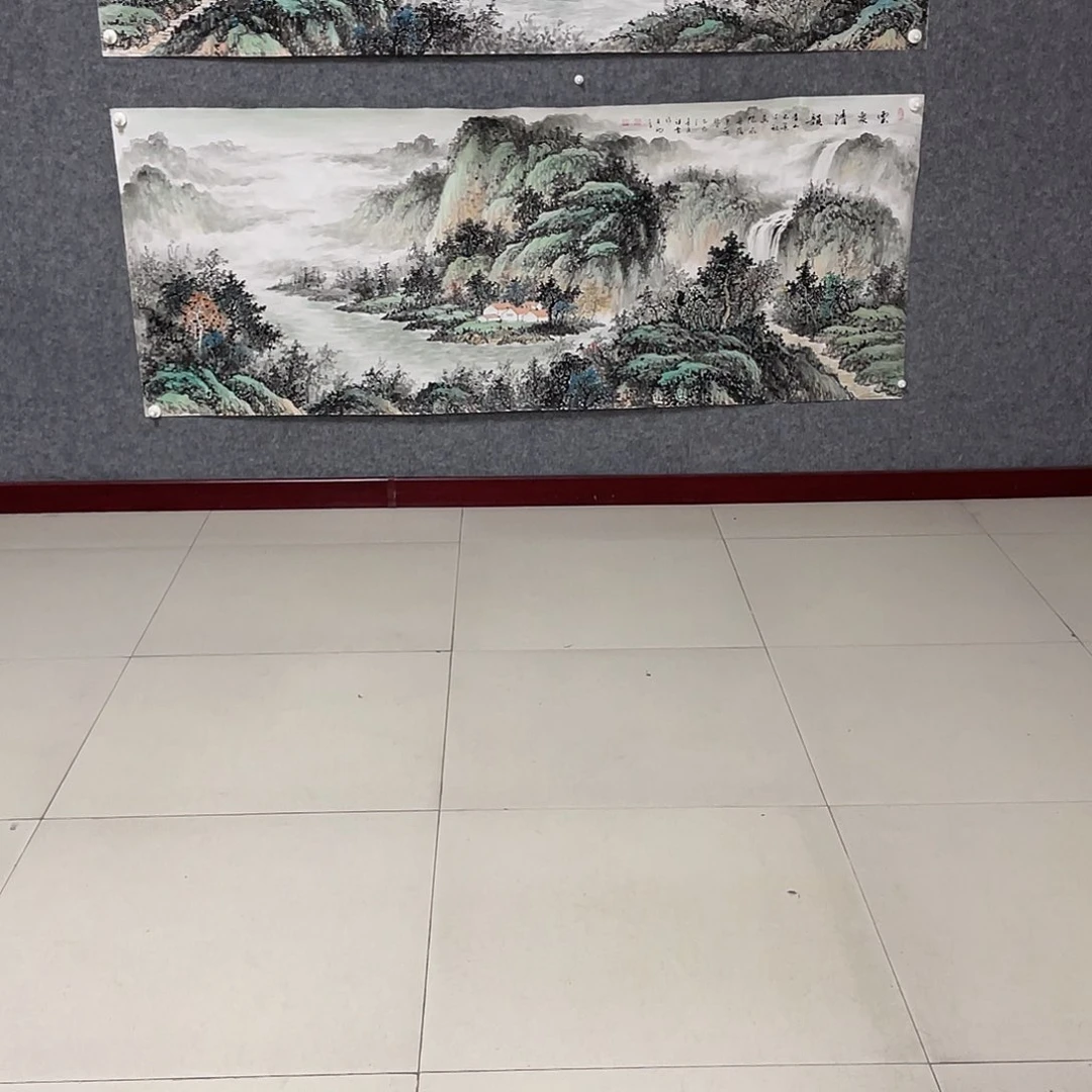 国画游**怀小六尺画芯作品