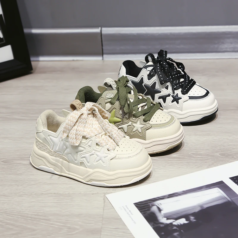 【26-40】亲子板鞋中大童休闲星星板鞋9210