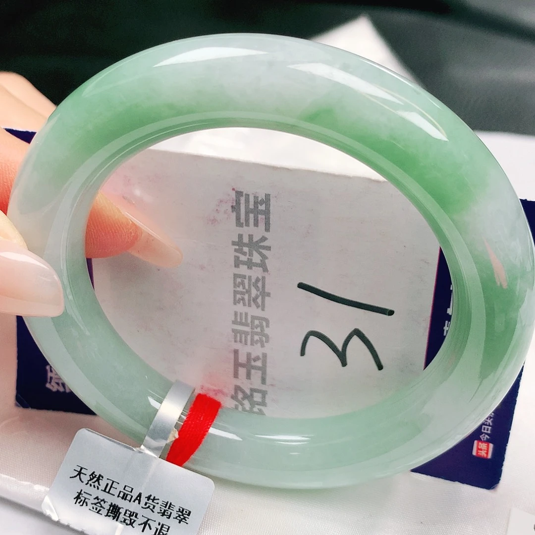 翡翠未镶嵌手镯缅甸天然a货翡翠手镯