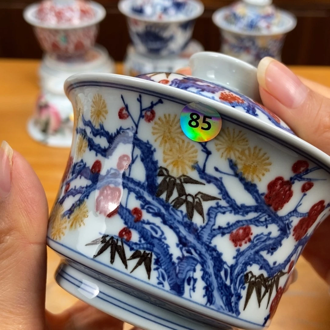 手绘现代茶具非古董