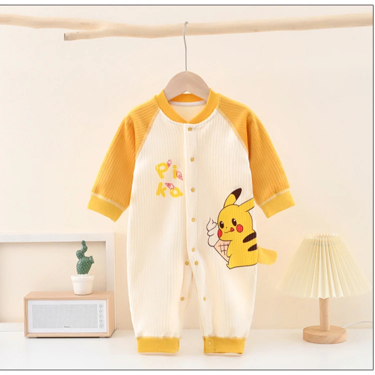 儿连体衣服春秋款保暖连体衣儿衣服宝宝全棉服哈衣