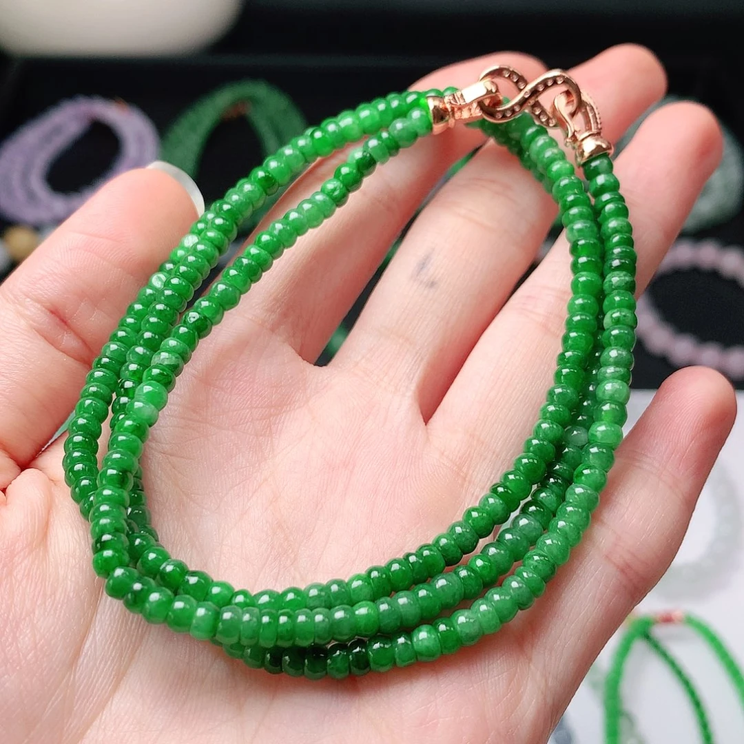 心****翡翠未镶嵌手链翡翠