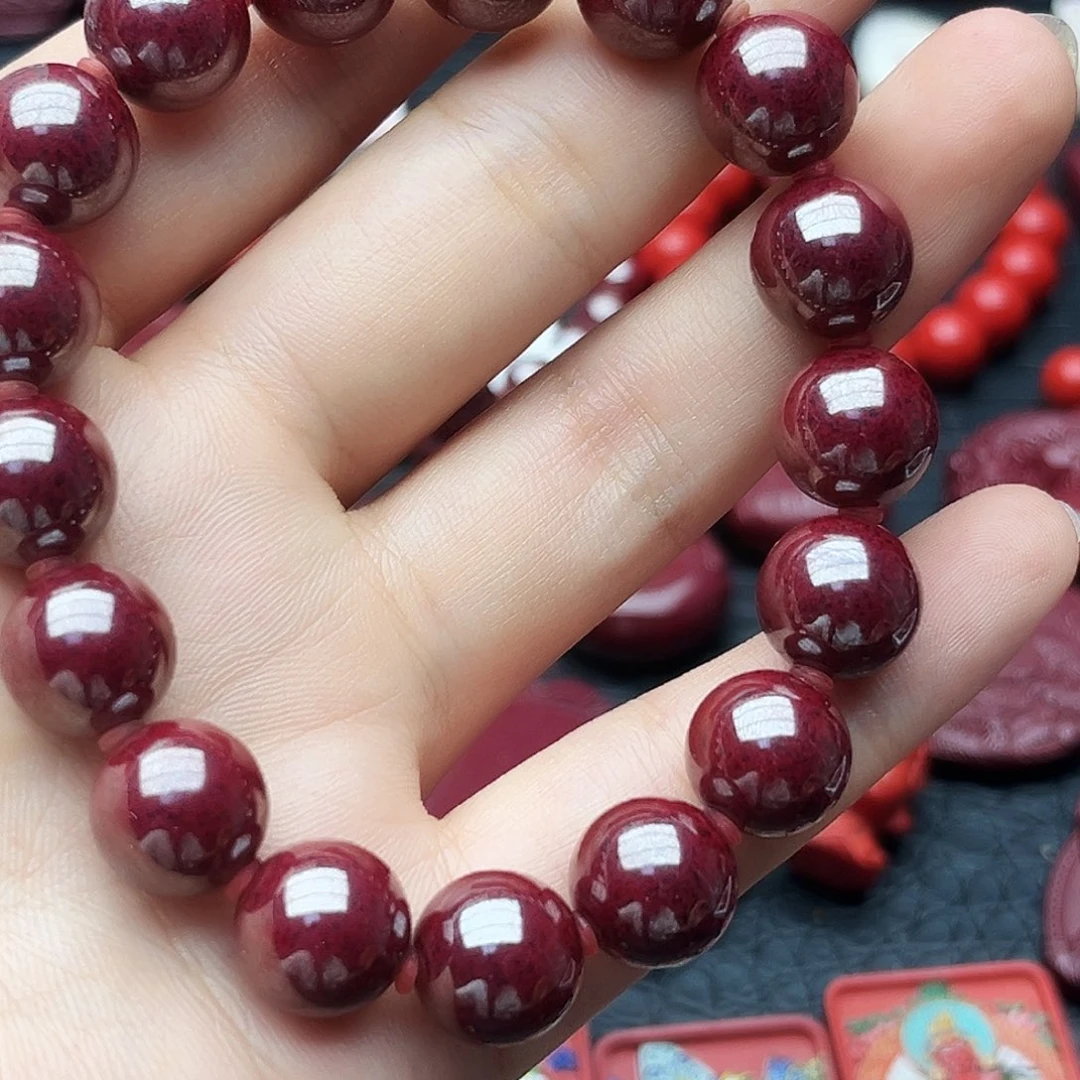 天然辰砂原矿12m17颗116克左右