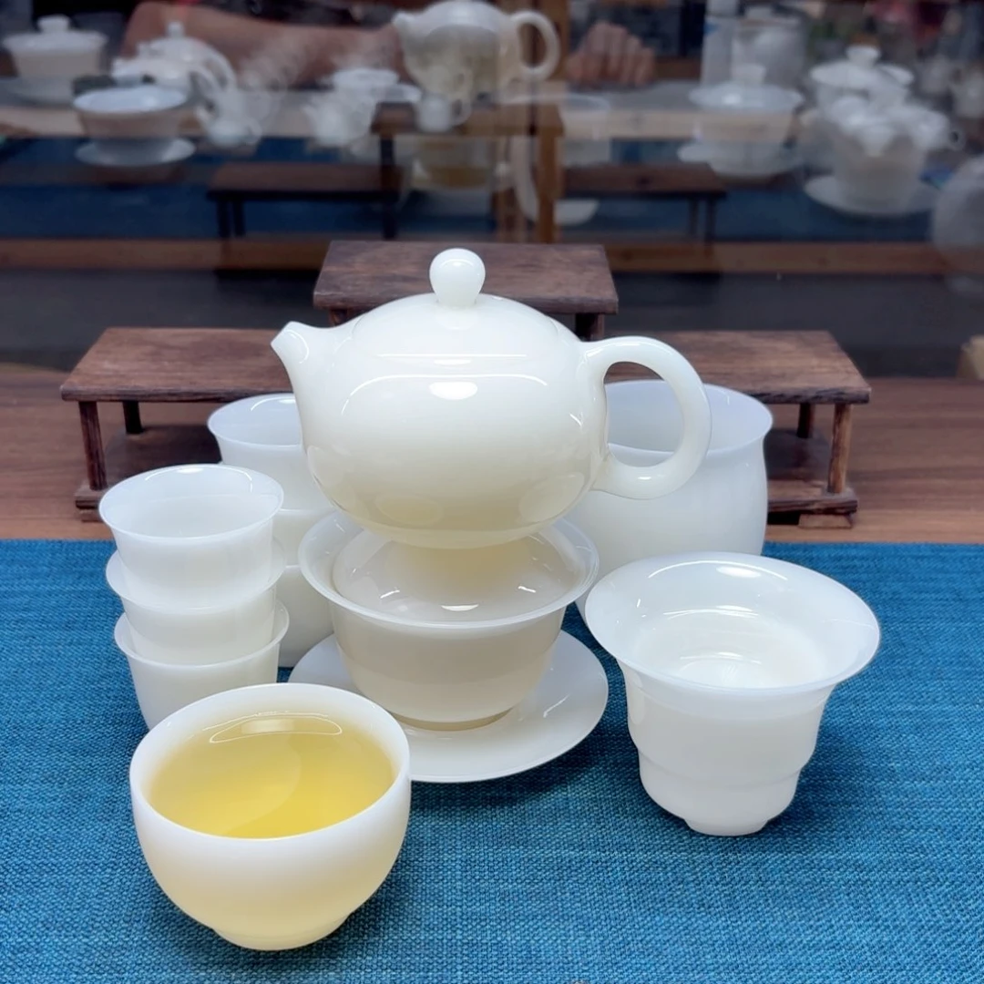 璞玉冰种玉瓷茶具工厂