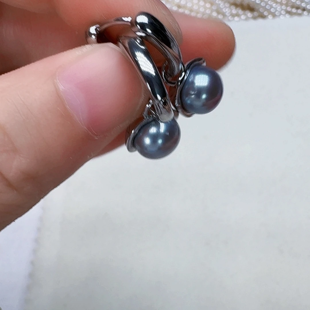 未镶嵌淡水珍珠耳饰