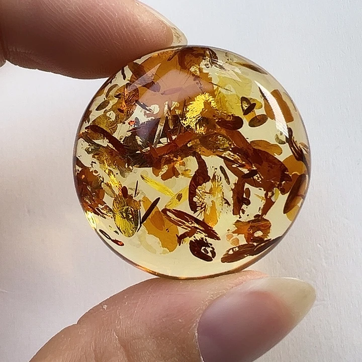 琥珀（花珀）未镶嵌颈饰