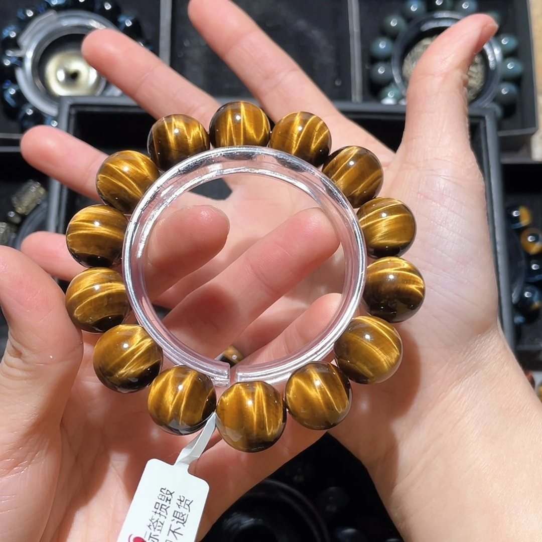 木变石（虎睛石）手链未镶嵌好**?