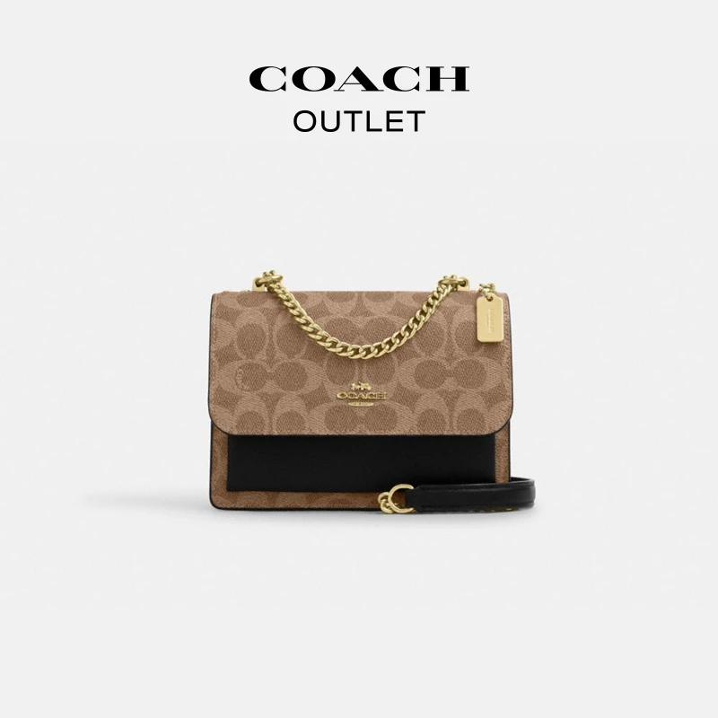 【大朦专属】COACH/蔻驰奥莱 经典标志KLARE迷你斜挎包