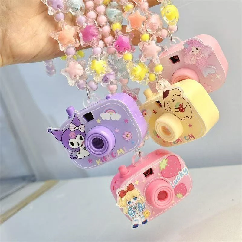 儿童投影相机项链儿童串珠项链首饰小女孩可爱发光玩具生日礼物km