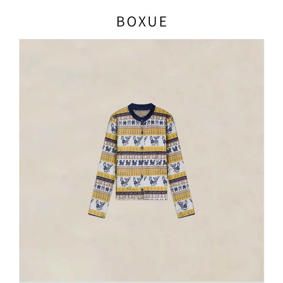 BOXUE “秋诗” 2025秋季高级感琥珀流光风轻奢外套#250811W3595